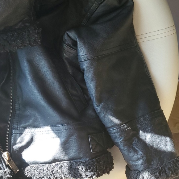 Amazing leather winter jack size 3T - Picture 10 of 12